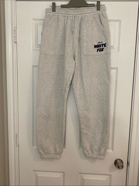 White Fox Boutique Pants - White Fox Boutique Light Gray Cozy Joggers